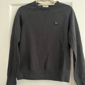 Acne Studios College Face Sweatshirt - Black - XXS